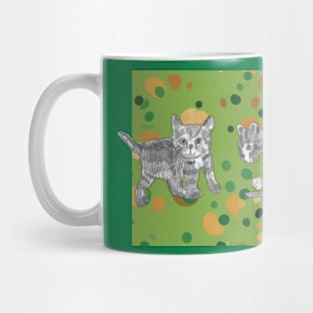 Two Kittens Playing Mug